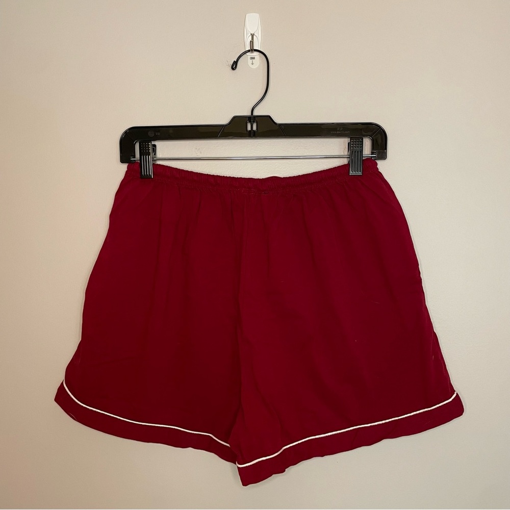 Blush Brides Co. Short Sleeves with Shorts Pajama Set, Burgundy, Size M, EUC - Picture 5 of 6